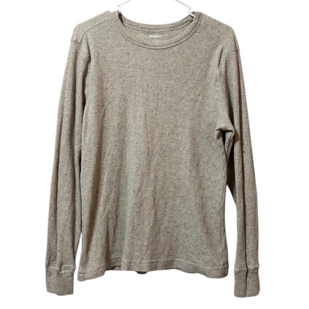 Old Navy Waffle Knit Thermal Tee Shirt Soft Washed Long Sleeve Women‎ Size Small